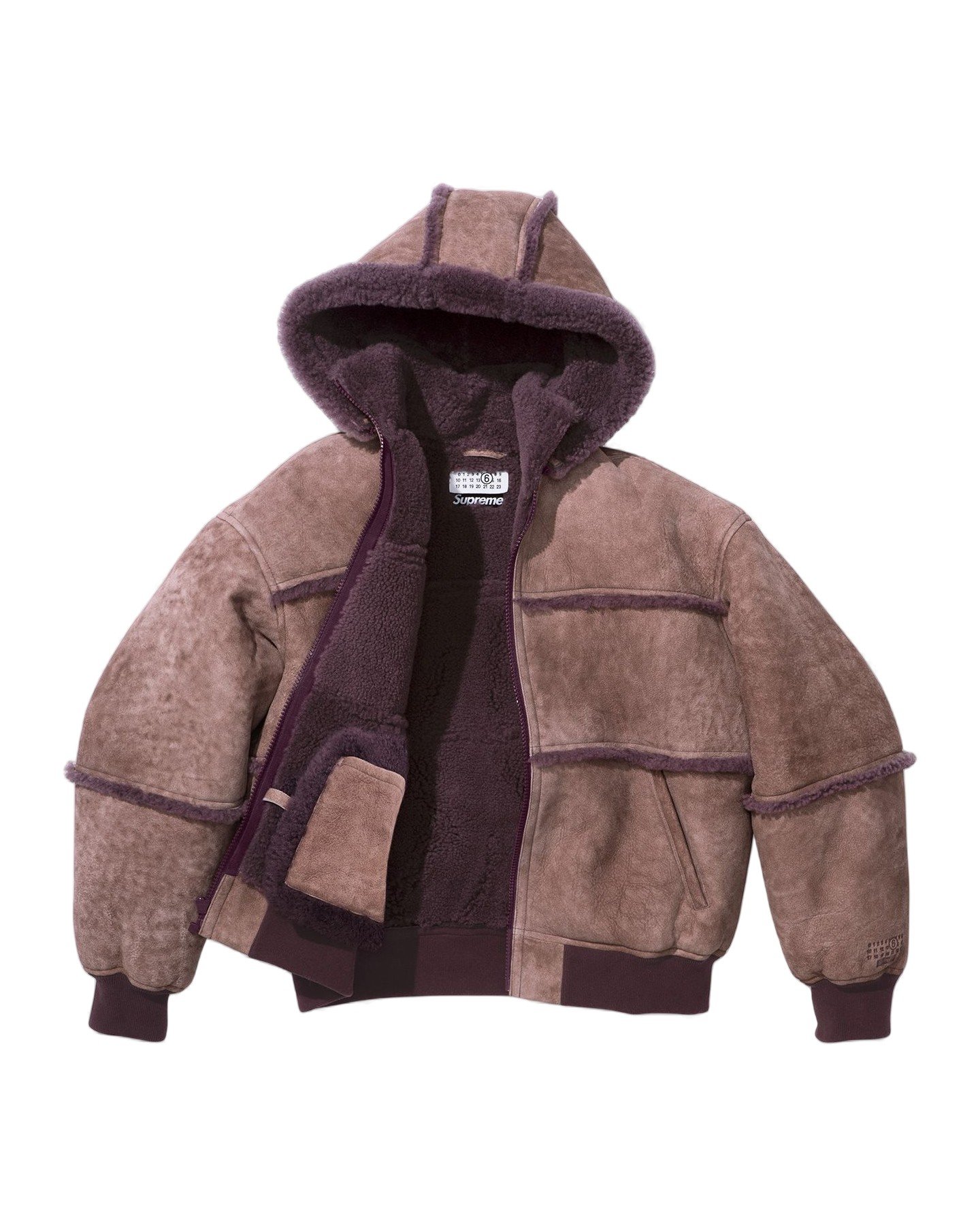 Supreme®/MM6 Maison Margiela Hooded Shearling Bomber Jacket view 10